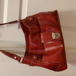Shiny Red Purse Liz Claiborne
